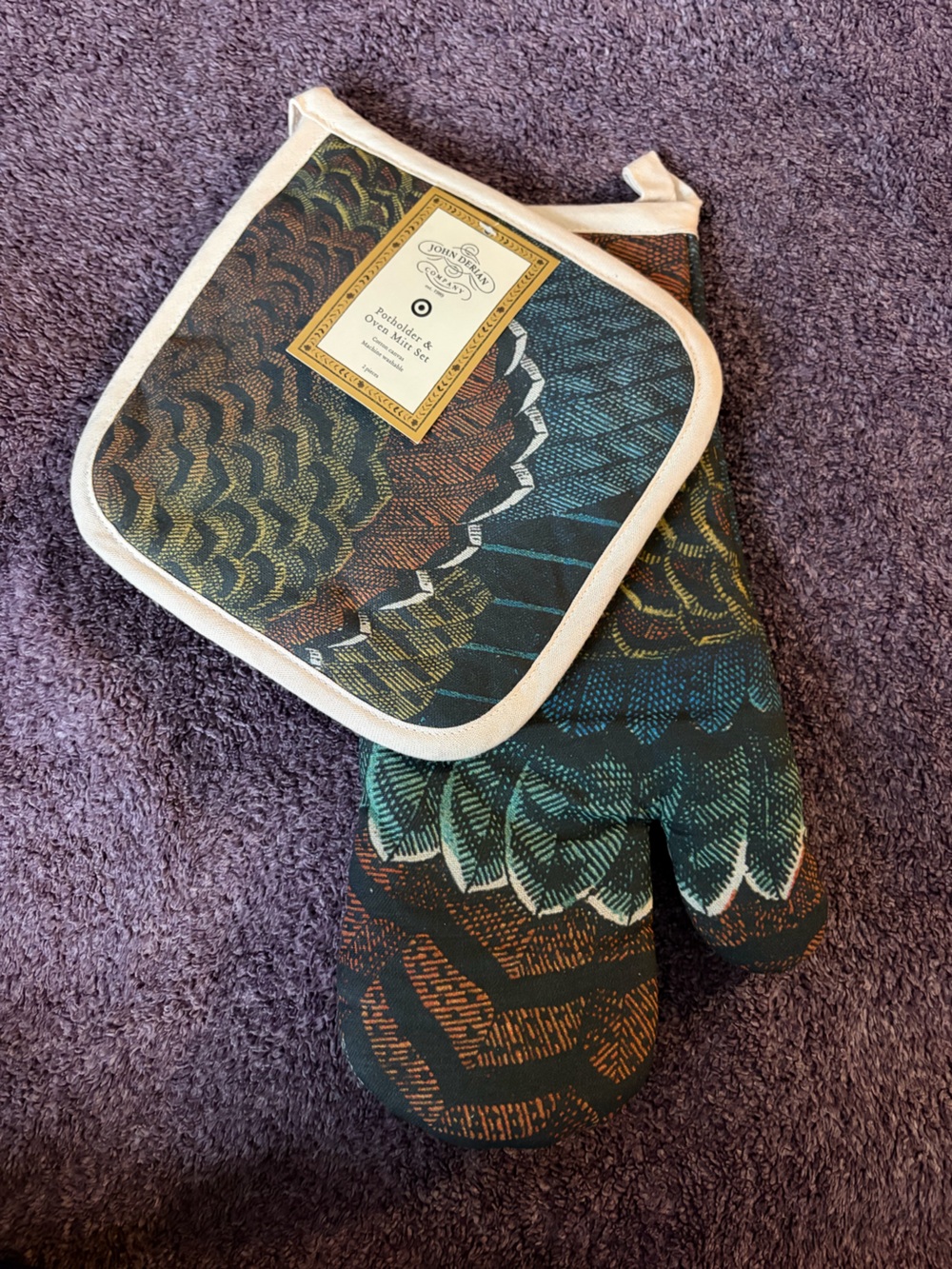 John Derian Oven Mitt & Pot Holder Set